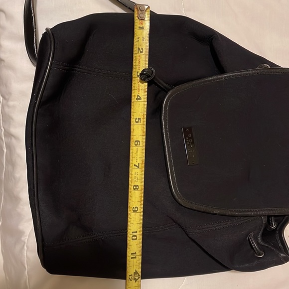 Coach microfiber with leather trim backpack - Picture 4 of 7